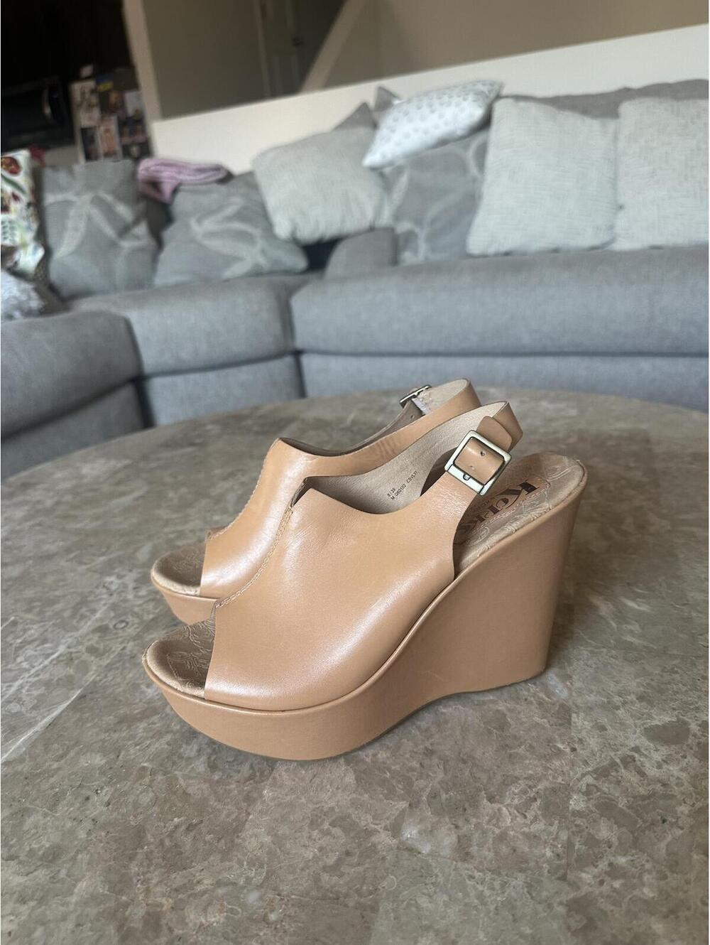 Kork-Ease® Berit Peep-Toe sandals size 8
